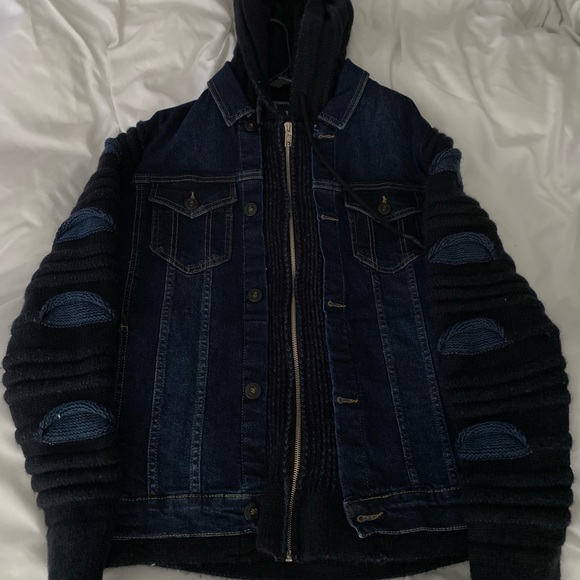Denim Jacket with hood - Picture 4 of 5